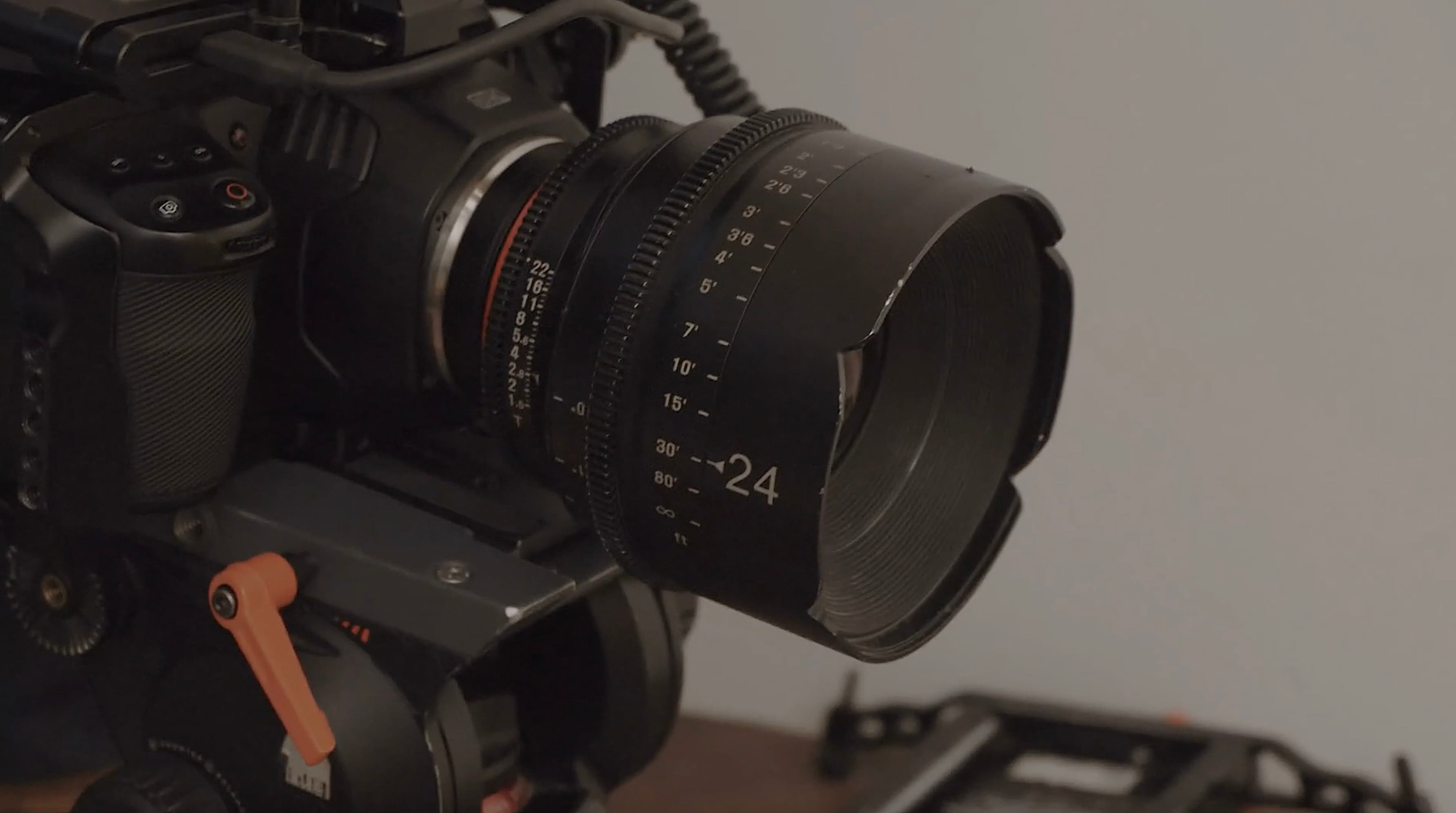 Background image of a camera