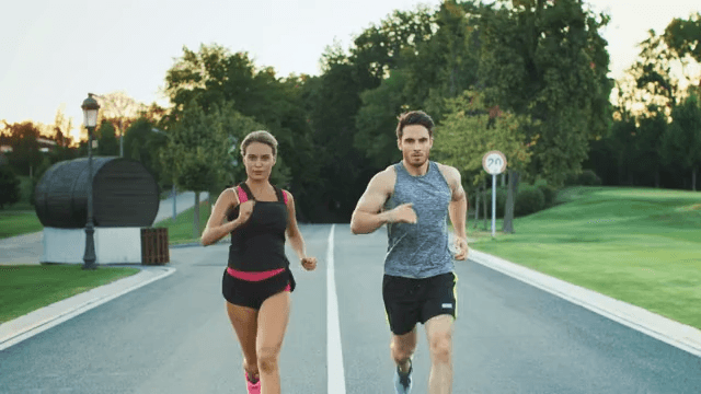Couple jogging